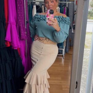 Falda Faraona beige 25€