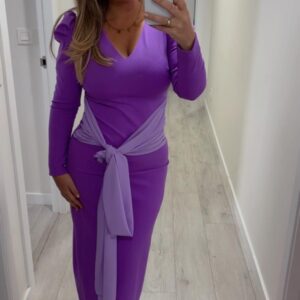 Vestido Sandal lila 34€