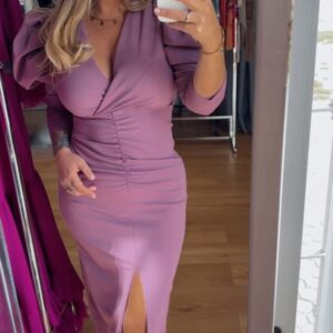 Vestido Malaga malva 28€