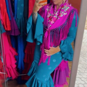 Vestido Triana Petróleo 90€
