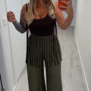 Top flecos marron 20€