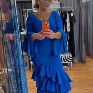 Vestido arte azul 50€
