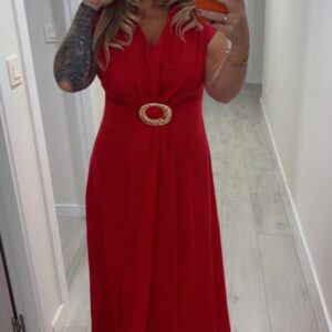Vestido evilla rojo 20€