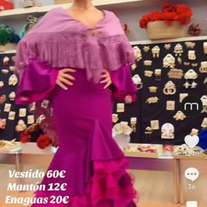 Vestido abril buganvilla talla 3