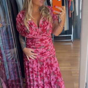 Vestido Esmeralda rojo 34€