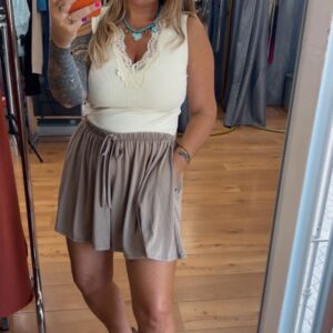 Top encaje beig 14€