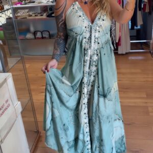 Vestido Sagitario verde 16€