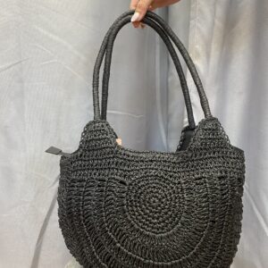 Bolso rafia marron