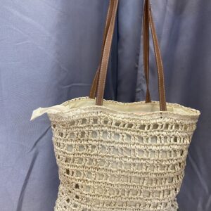 Bolso rafia beig