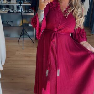 Vestido Emperatriz burdeos 55€