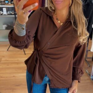 Camisa Laura marron 17€