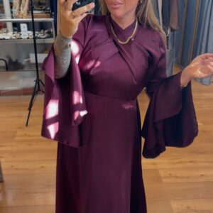 Vestido Verona burdeos 27€