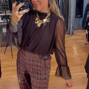 Blusa caleta marron 18€