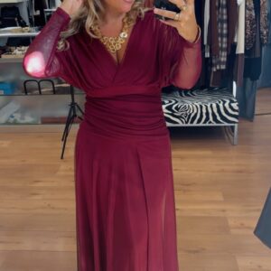 Vestido Chenoa tinto 28€