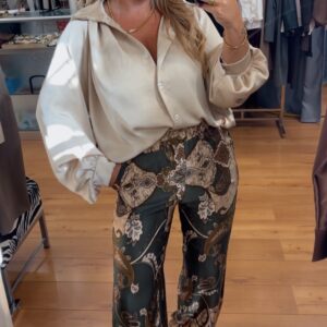 Pantalon Carmina verde 24€