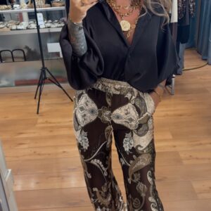 Pantalon Carmina marron 24€
