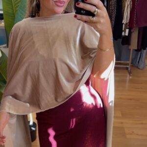 Capa terciopelo beige 16€