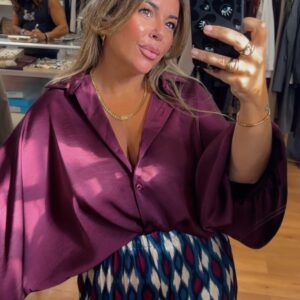Camisa Sahara berenjena 18€
